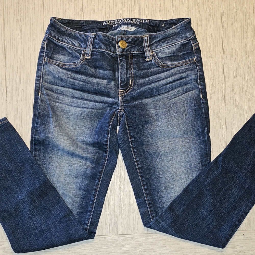 American Eagle Jeggin, Size 2, Color Blue.